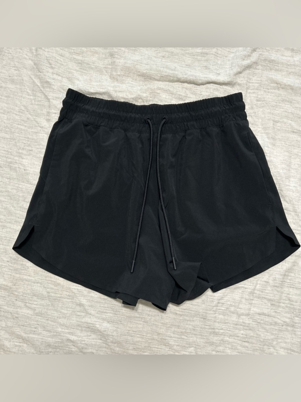 Athleta Black Run Short with Drawstring Waist